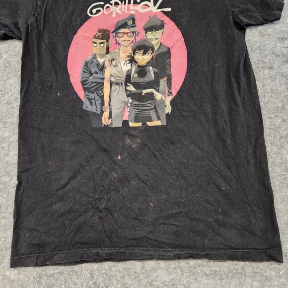 VTG Y2K 2000s Gorillaz Mens‎ L Large Music Band Concert Tour Graphic T Shirt - Picture 4 of 12